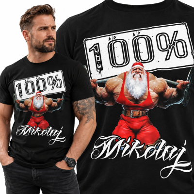 KOSZULKA ŚWIĄTECZNA 100 MIKOŁAJ